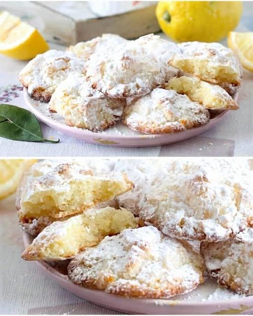 🍋✨ Biscotti al limone senza farina… Pronti in soli 10 minuti!