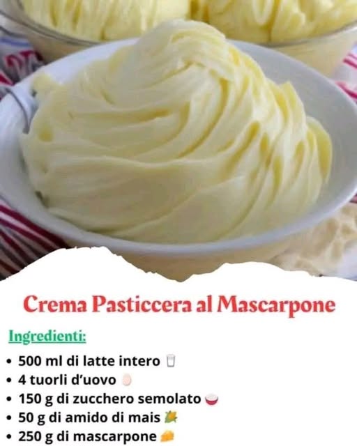 CREMA PASTICCERA AL MASCARPONE