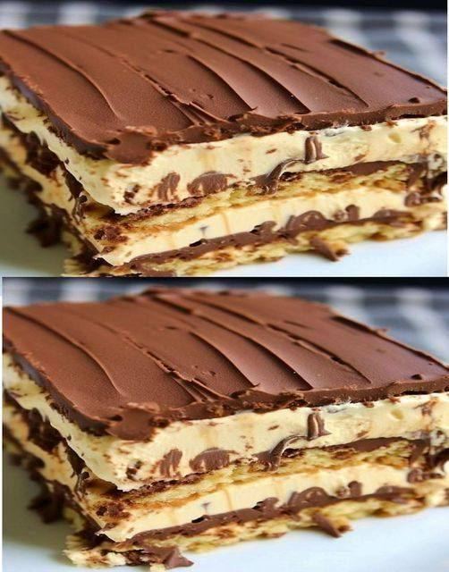 Torta al burro di arachidi senza cottura.