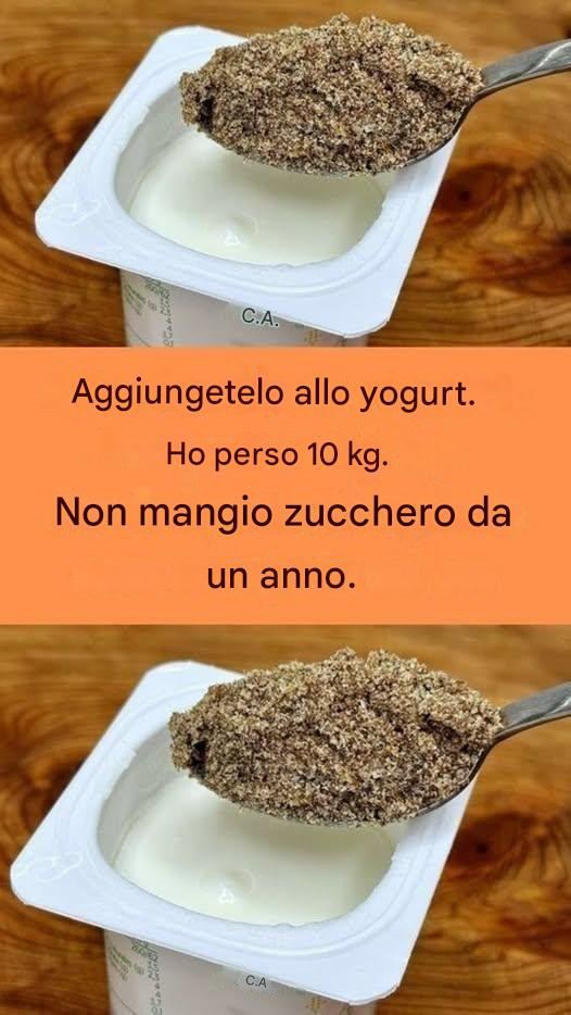 Añádelo al yogur. He perdido 10 kg. Hace un año que no como azúcar.