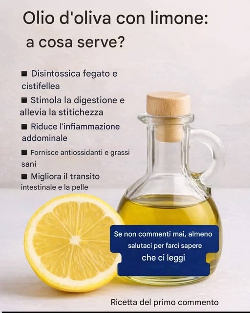 25 benefici per la salute derivanti dall'assunzione di olio d'oliva con limone ogni mattina