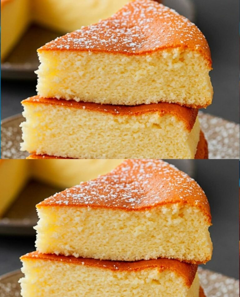 Torta al pan di Spagna al latte (classica, soffice e delicata)