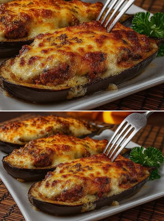 Pensavo che le melanzane ripiene fossero un piatto pesante, poi ho provato queste che sono leggerissime e non riesco più a smettere di farle. Solo 180 Kcal!