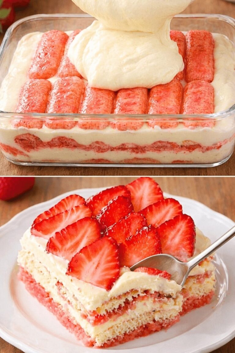 Mi andava il tiramisù e così stavolta l’ho fatto con le fragole, più leggero e sano perfetto per continuare la mia dieta in vista dell’estate!